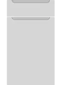 Bella Porcelain White : Style Chelsea. MDF Vinyl Wrapped Door/Drawer