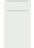 Bella Satin White : Style : Chelsea. MDF Vinyl Wrapped Door/Drawer