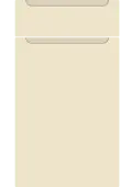 Bella Ivory : Style : Chelsea. MDF Vinyl Wrapped Door/Drawer