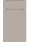 Bella Supermatt Pebble : Style : Chelsea. MDF Vinyl Wrapped Door/Drawer