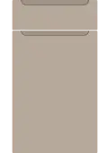 Bella Supermatt Cashmere : Style : Chelsea. MDF Vinyl Wrapped Door/Drawer