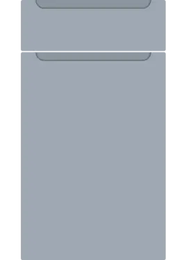 Click Here To Enlarge This Photo Of Bella Supermatt Denim : Style : Chelsea. MDF Vinyl Wrapped Door/Drawer