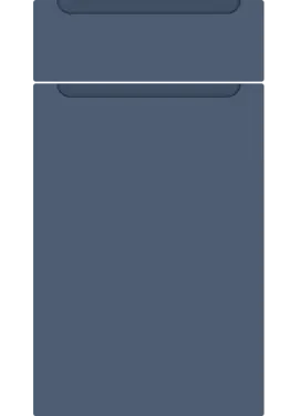Click Here To Enlarge This Photo Of Bella Supermatt Colonial Blue : Style : Chelsea. MDF Vinyl Wrapped Door/Drawer