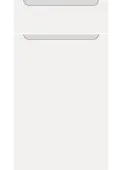 Bella Supermatt White : Style : Chelsea. MDF Vinyl Wrapped Door/Drawer