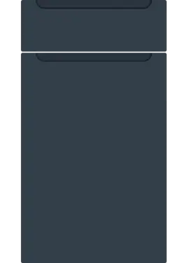 Click Here To Enlarge This Photo Of Bella Supermatt Indigo Blue : Style : Chelsea. MDF Vinyl Wrapped Door/Drawer