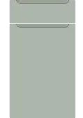 Bella Matt Pistachio Green : Style : Chelsea. MDF Vinyl Wrapped Door/Drawer