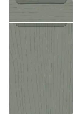 Click Here To Enlarge This Photo Of Bella Paintflow Matt Sage Green : Style : Chelsea. MDF Vinyl Wrapped Door/Drawer