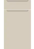 Bella Supermatt Taupe Grey : Style : Chelsea. MDF Vinyl Wrapped Door/Drawer