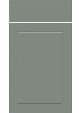Click Here To Enlarge This Photo Of Bella Supermatt Sage Green : Style : Dalton. MDF Vinyl Wrapped Door/Drawer