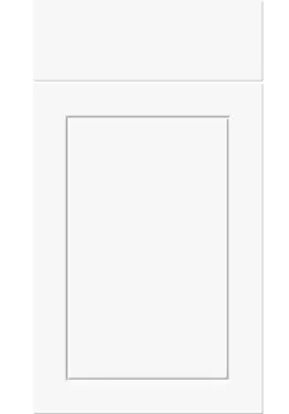 Click Here To Enlarge This Photo Of Bella Supermatt White : Style : Dalton. MDF Vinyl Wrapped Door/Drawer