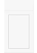 Bella Supermatt White : Style : Dalton. MDF Vinyl Wrapped Door/Drawer