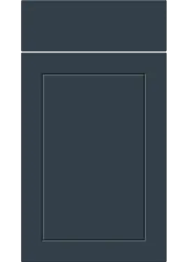 Click Here To Enlarge This Photo Of Bella Supermatt Indigo Blue : Style : Dalton. MDF Vinyl Wrapped Door/Drawer
