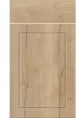 Bella Halifax Natural Oak : Style : Dalton. MDF Vinyl Wrapped Door/Drawer