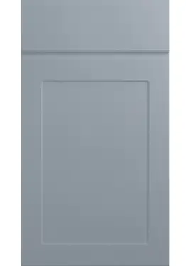 Click Here To Enlarge This Photo Of Bella Supermatt Denim : Style : Elland. MDF Vinyl Wrapped Door/Drawer