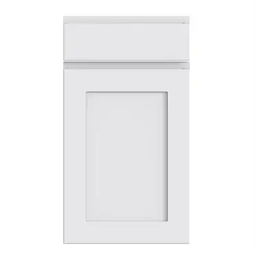 Click Here To Enlarge This Photo Of Bella Supermatt White : Style : Elland. MDF Vinyl Wrapped Door/Drawer