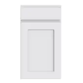 Bella Supermatt White : Style : Elland. MDF Vinyl Wrapped Door/Drawer