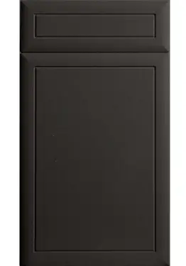 Click Here To Enlarge This Photo Of Bella Supermatt Graphite : Style : Euroline. MDF Vinyl Wrapped Door/Drawer