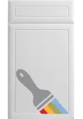 Bella Paintable : Style : Euroline. MDF Vinyl Wrapped Door/Drawer