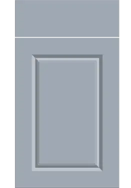 Click Here To Enlarge This Photo Of Bella Supermatt Denim : Style : Harlem. MDF Vinyl Wrapped Door/Drawer