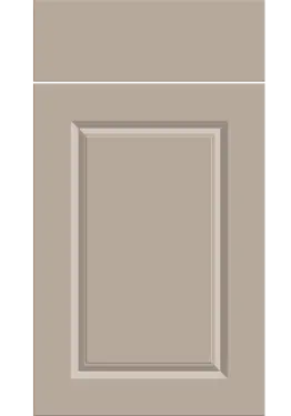 Click Here To Enlarge This Photo Of Bella Supermatt Cashmere : Style : Harlem. MDF Vinyl Wrapped Door/Drawer