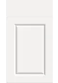 Bella Supermatt White : Style : Harlem. MDF Vinyl Wrapped Door/Drawer