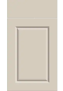 Click Here To Enlarge This Photo Of Bella Supermatt Taupe Grey : Style : Harlem. MDF Vinyl Wrapped Door/Drawer