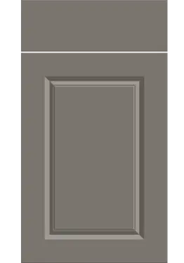 Click Here To Enlarge This Photo Of Bella Supermatt Taupe : Style : Harlem. MDF Vinyl Wrapped Door/Drawer