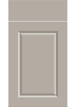 Click Here To Enlarge This Photo Of Bella Supermatt Pebble : Style : Harlem. MDF Vinyl Wrapped Door/Drawer