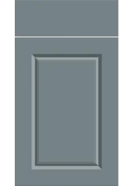 Click Here To Enlarge This Photo Of Bella Supermatt Mood Grey : Style : Harlem. MDF Vinyl Wrapped Door/Drawer
