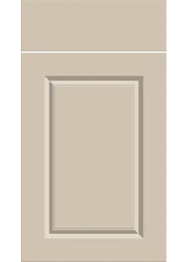 Click Here To Enlarge This Photo Of Bella Supermatt Macademia : Style : Harlem. MDF Vinyl Wrapped Door/Drawer