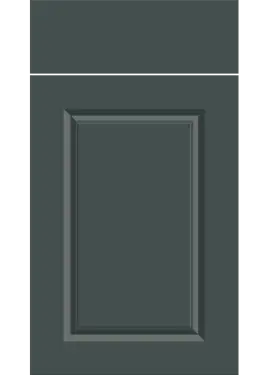 Click Here To Enlarge This Photo Of Bella Supermatt Kombu Green : Style : Harlem. MDF Vinyl Wrapped Door/Drawer