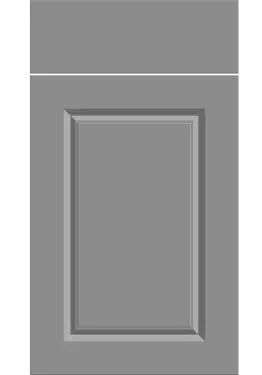 Click Here To Enlarge This Photo Of Bella Supermatt Dust Grey : Style : Harlem. MDF Vinyl Wrapped Door/Drawer