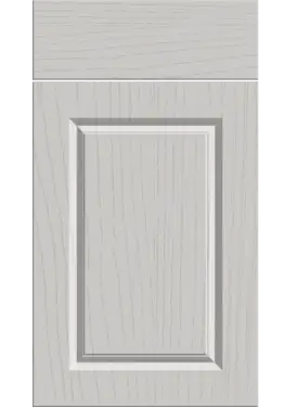 Click Here To Enlarge This Photo Of Bella Paintflow Matt Light Grey : Style : Harlem. MDF Vinyl Wrapped Door/Drawer