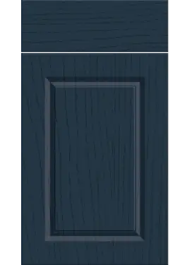 Click Here To Enlarge This Photo Of Bella Paintflow Matt Indigo Blue : Style : Harlem. MDF Vinyl Wrapped Door/Drawer