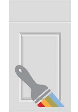 Click Here To Enlarge This Photo Of Bella Paintable : Style : Harlem. MDF Vinyl Wrapped Door/Drawer