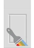 Bella Paintable : Style : Harlem. MDF Vinyl Wrapped Door/Drawer