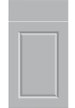 Click Here To Enlarge This Photo Of Bella Matt Dove Grey : Style : Harlem. MDF Vinyl Wrapped Door/Drawer
