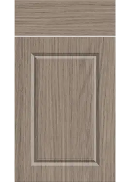 Click Here To Enlarge This Photo Of Bella Grey Vicenza Oak : Style : Harlem. MDF Vinyl Wrapped Door/Drawer