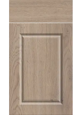Click Here To Enlarge This Photo Of Bella Cremona Oak Cannolo : Style : Harlem. MDF Vinyl Wrapped Door/Drawer