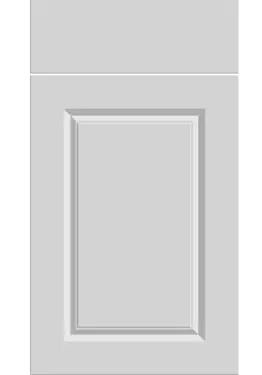 Click Here To Enlarge This Photo Of Bella High Gloss Light Grey : Style : Harlem. MDF Vinyl Wrapped Door/Drawer