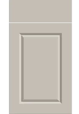 Click Here To Enlarge This Photo Of Bella High Gloss Cashmere : Style : Harlem. MDF Vinyl Wrapped Door/Drawer