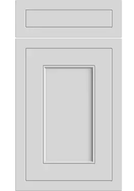 Click Here To Enlarge This Photo Of Bella Porcelain White : Style : Helmsley. MDF Vinyl Wrapped Door/Drawer
