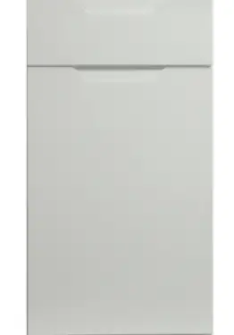 Click Here To Enlarge This Photo Of Bella Satin White : Style : Integra. MDF Vinyl Wrapped Door/Drawer