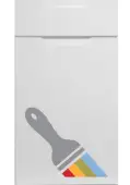 Bella Paintable : Style : Integra. MDF Vinyl Wrapped Door/Drawer