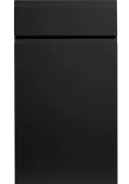 Bella Supermatt Black : Style : Knebworth. MDF Vinyl Wrapped Door/Drawer