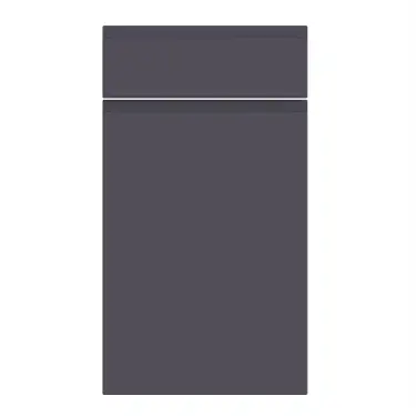 Click Here To Enlarge This Photo Of Bella Supermatt Indigo Blue : Style : Knebworth. MDF Vinyl Wrapped Door/Drawer
