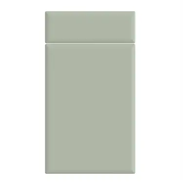 Click Here To Enlarge This Photo Of Bella Supermatt Sage Green : Style : Lincoln. MDF Vinyl Wrapped Door/Drawer