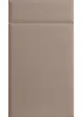 Bella Supermatt Cashmere : Style : Lincoln. MDF Vinyl Wrapped Door/Drawer