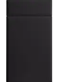 Bella Supermatt Black : Style : Lincoln. MDF Vinyl Wrapped Door/Drawer