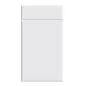 Bella Supermatt White : Style : Lincoln. MDF Vinyl Wrapped Door/Drawer